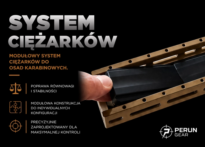 Ciezarki do osady MDT oraz M-Lok